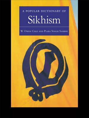 cover image of A Popular Dictionary of Sikhism